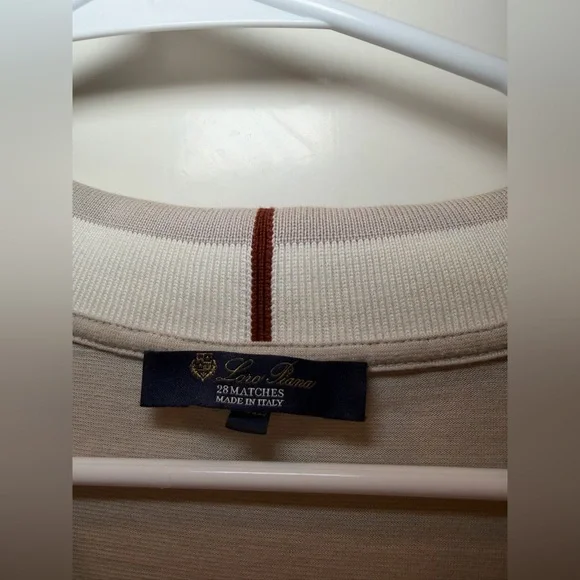 Loro Piana 28 Matches Golf Polo Half Zip Shirt in Grey Size XXL - Picture 3 of 6